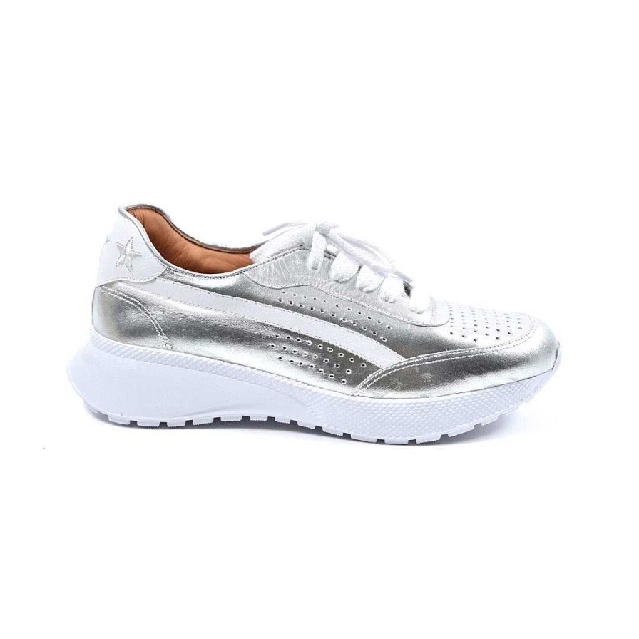 Shoes OQ Shoes | Silver Tennis