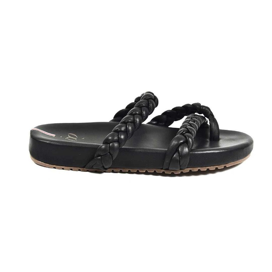 Shoes OQ Shoes | Black Forest Flat Sandal