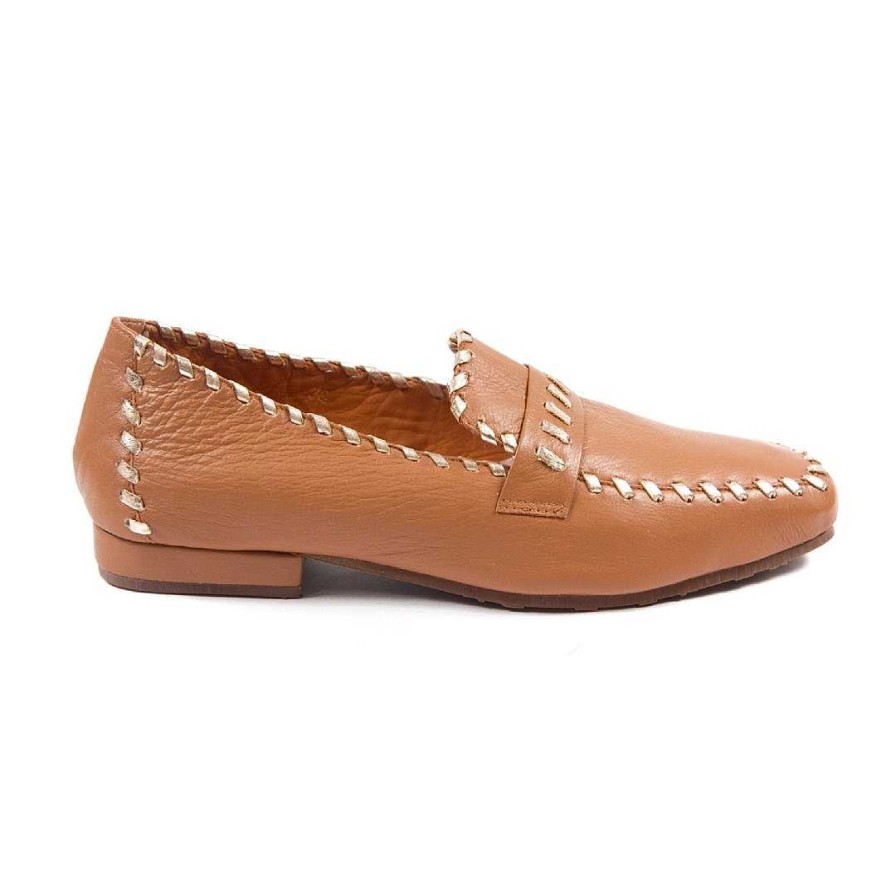 Shoes OQ Shoes | Square Dancer Moccasin Finca Miel With Gold