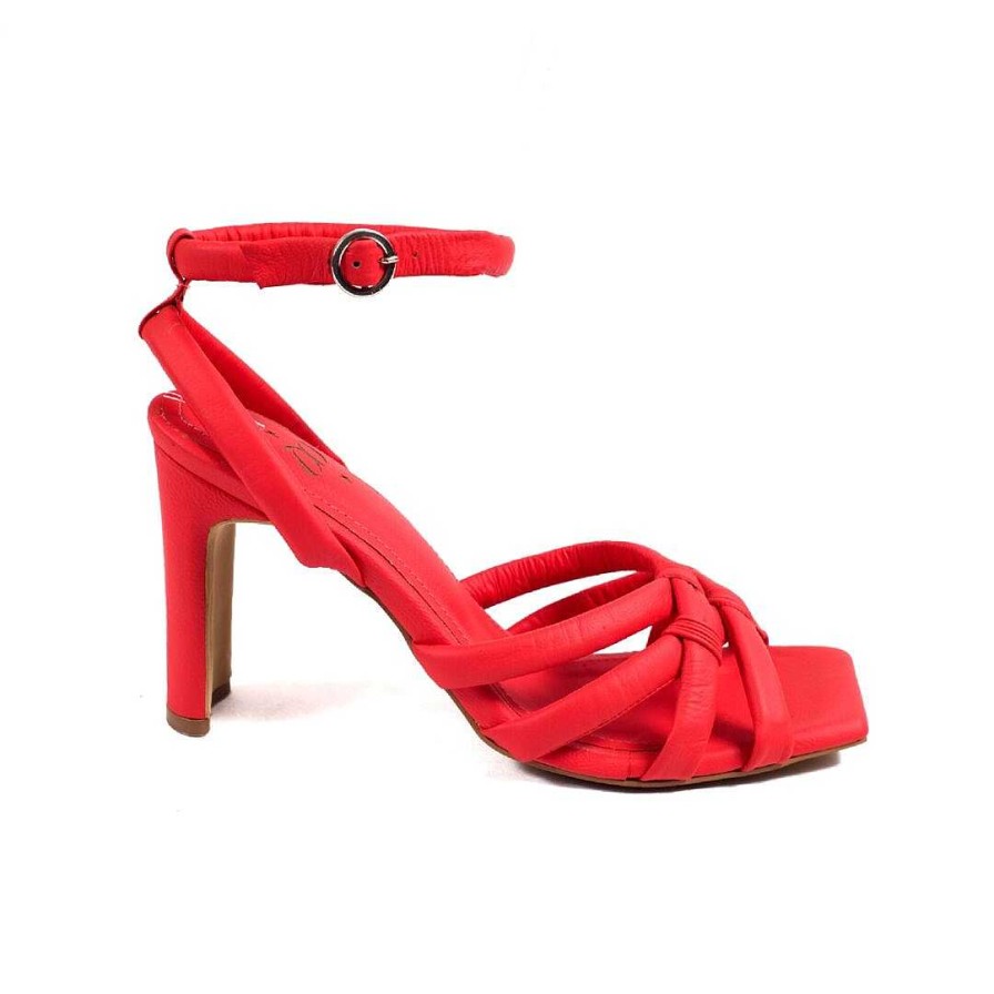 Shoes OQ Shoes | Sandal With Red Goose Heel 7.5