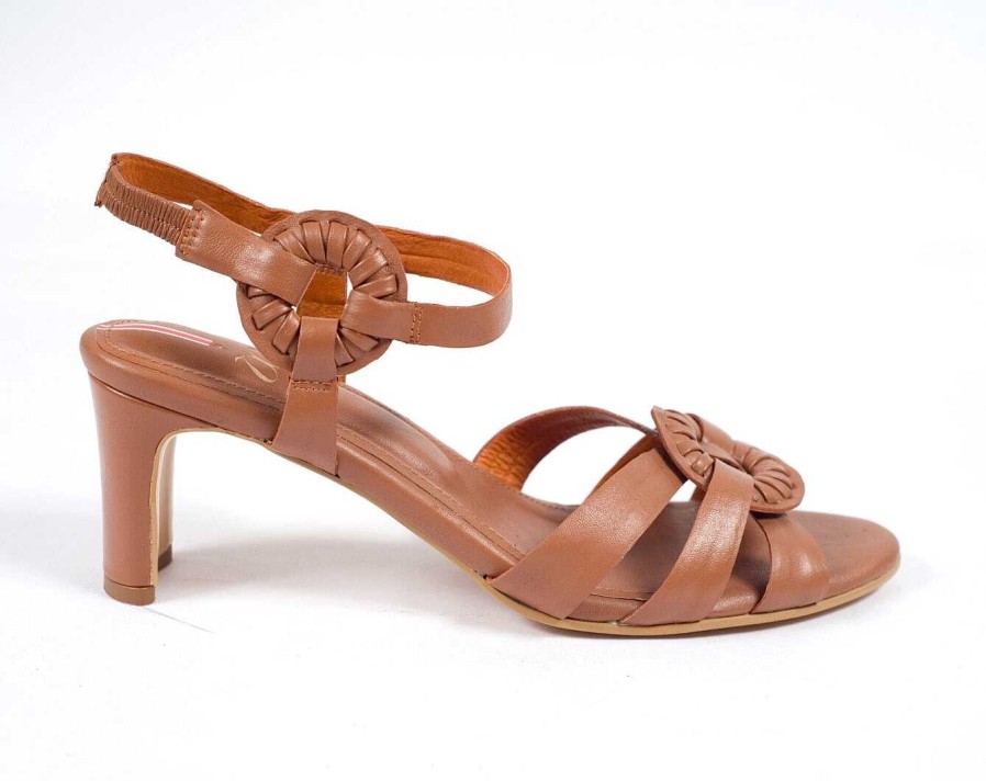 Shoes OQ Shoes | Dali Heeled Sandal 5.5 Honey