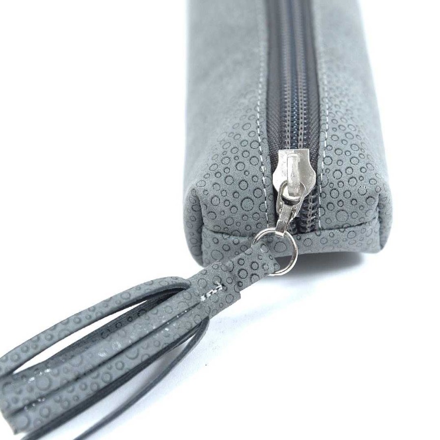 Wallets & Accessories OQ Shoes | Gray Bubbles Pen Holder