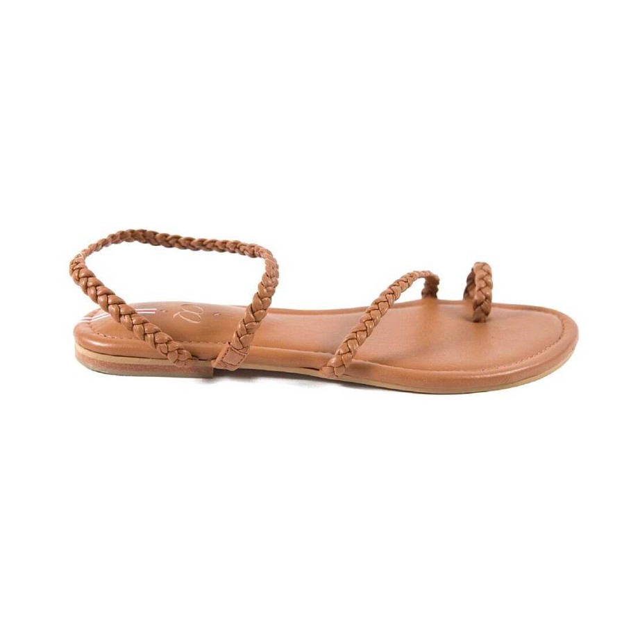 Shoes OQ Shoes | Miro Honey Flat Sandal