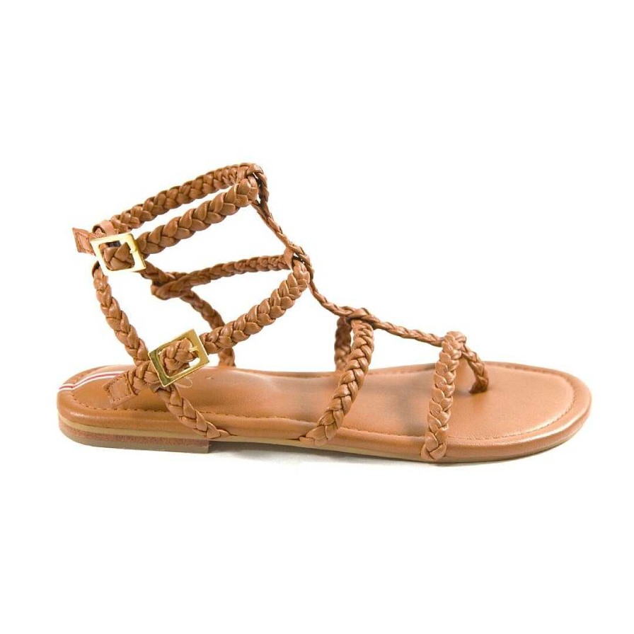 Shoes OQ Shoes | Picasso Honey Flat Sandal