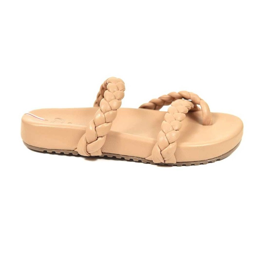 Shoes OQ Shoes | Wheat Jungle Flat Sandal