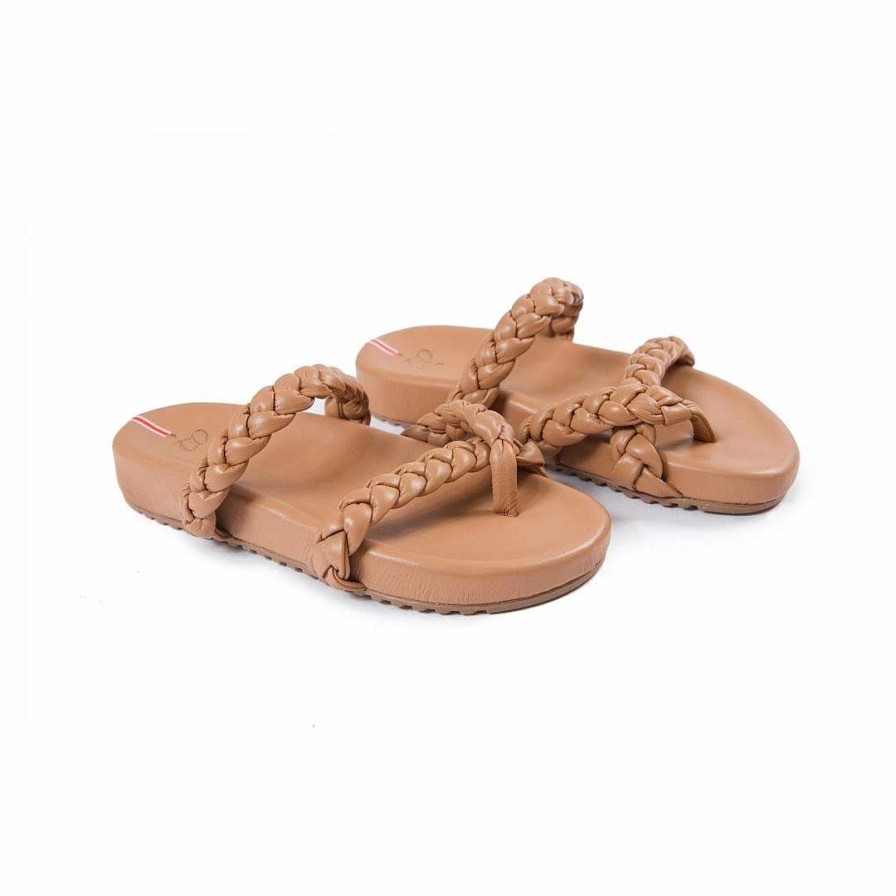 Shoes OQ Shoes | Guava Jungle Flat Sandal