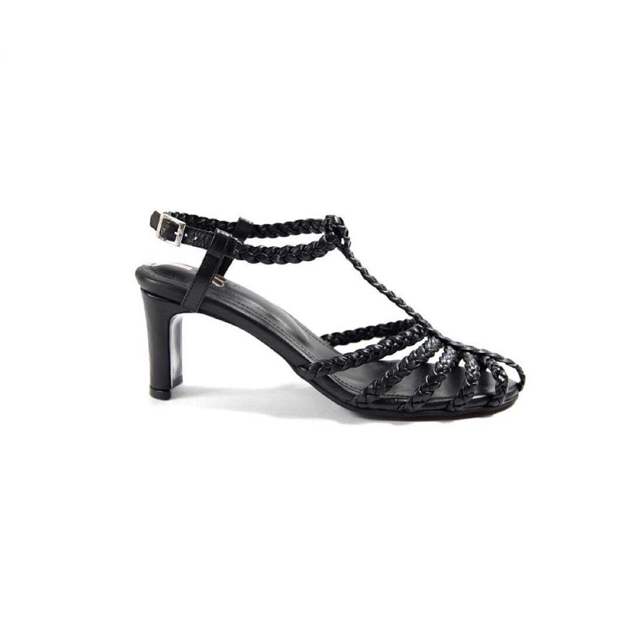 Shoes OQ Shoes | Sandal With Pomarosa Heel 5.5 Black