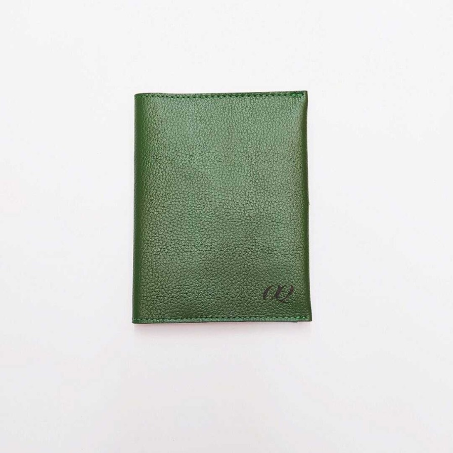 Wallets & Accessories OQ Shoes | Obregon Green Passport Holder