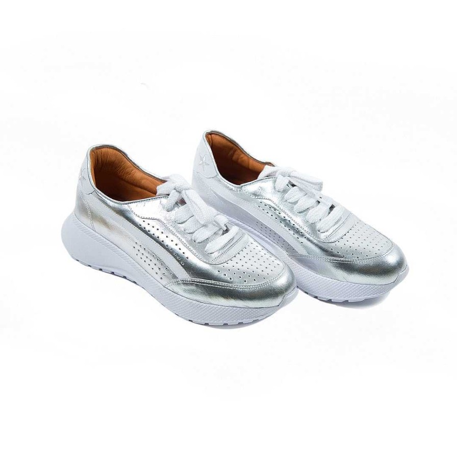 Shoes OQ Shoes | Silver Tennis