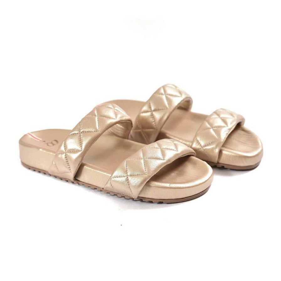 Shoes OQ Shoes | Pewter Rest Flat Sandal