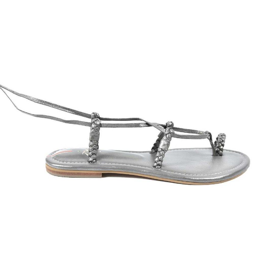 Shoes OQ Shoes | Desert Lead Flat Sandal