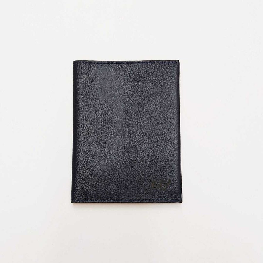 Wallets & Accessories OQ Shoes | Dark Blue Obregon Passport Holder