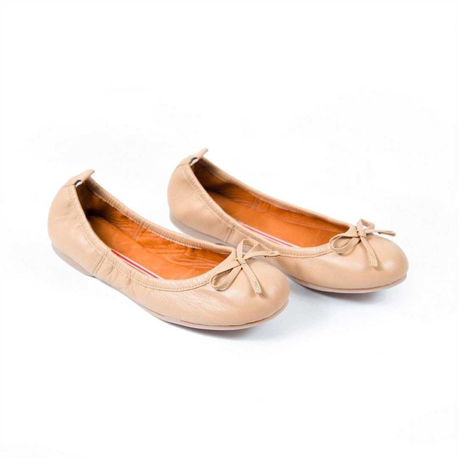 Shoes OQ Shoes | Round Ballerina Cotton Wheat Jumpsuit