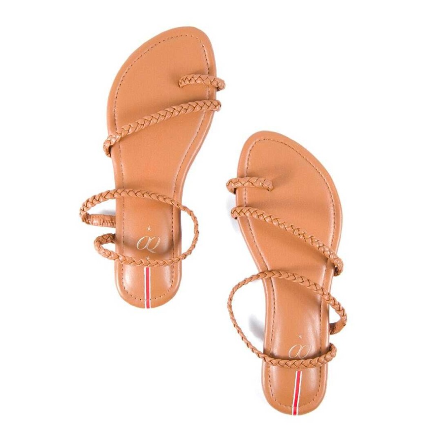 Shoes OQ Shoes | Miro Honey Flat Sandal