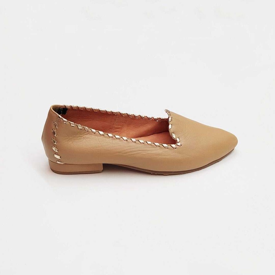 Shoes OQ Shoes | Pointed Dancer Wheat Farm With Gold